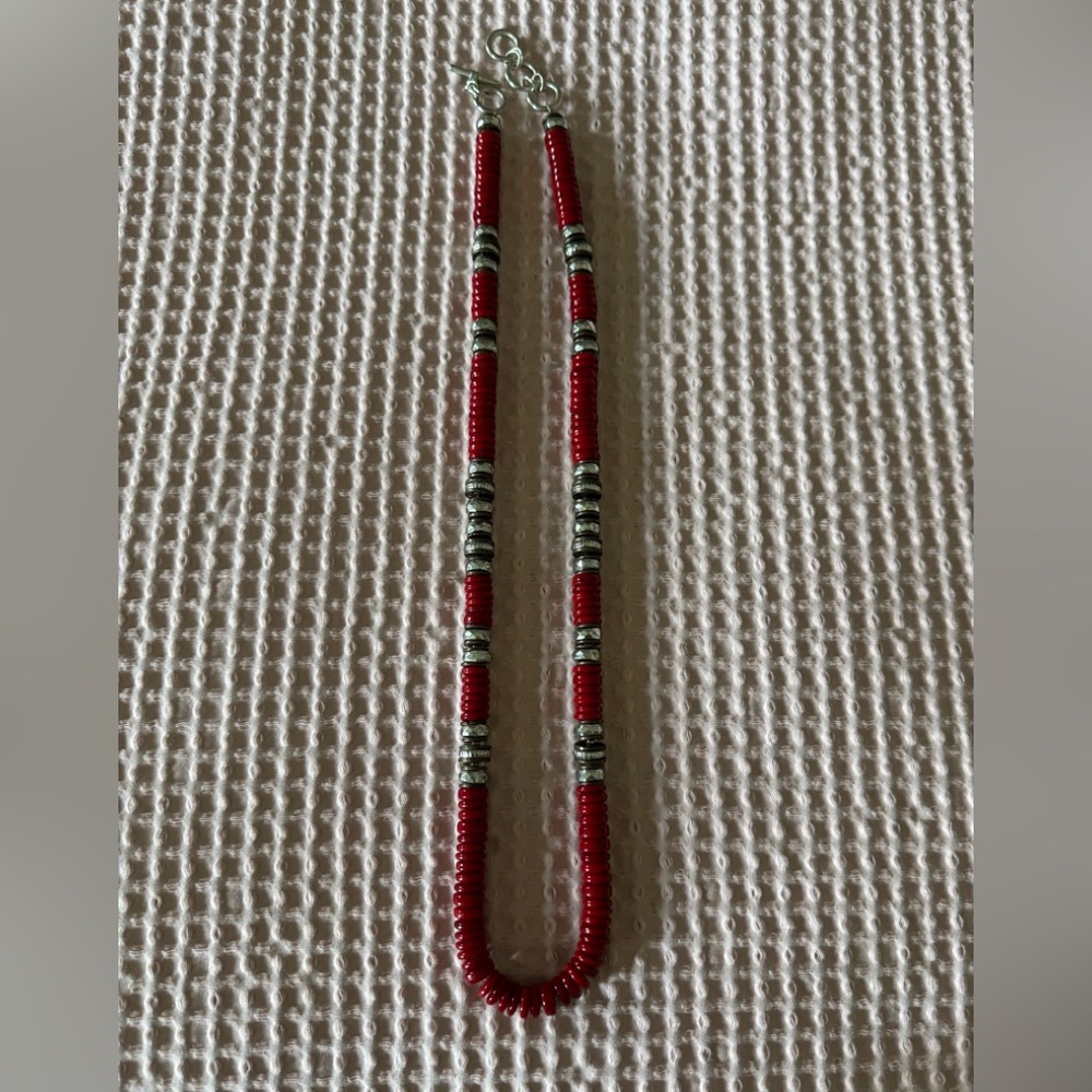 Red Beaded Necklace
